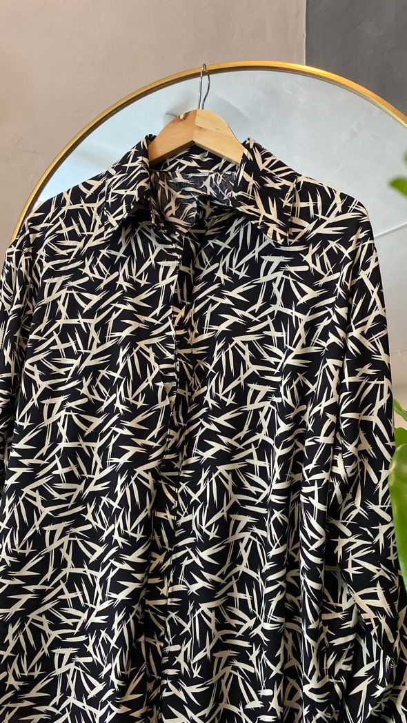 Home bare black coord set linen