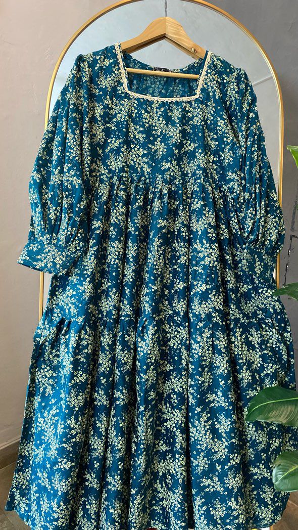 teal floral maxi lawn teal floral maxi lawn