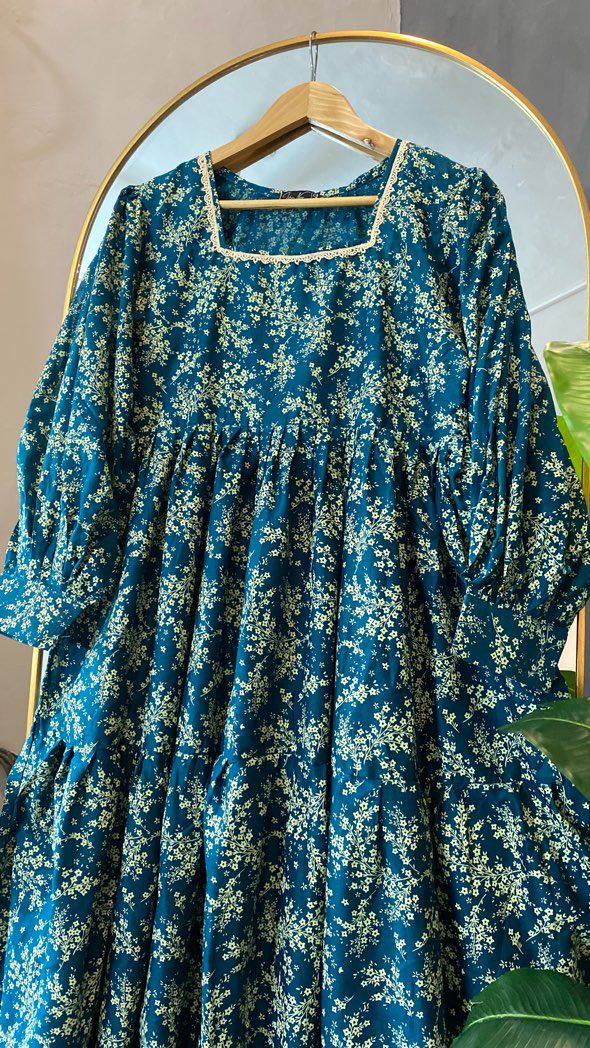 teal floral maxi lawn teal floral maxi lawn