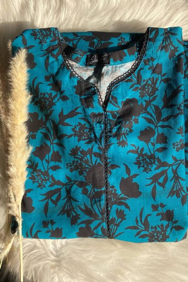 bare black floral suit khaddar (copy)