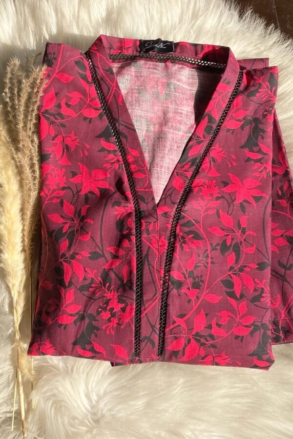 teal floral suit khaddar (copy)